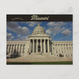 Cartão Postal Capitólio Estadual do Missouri Jefferson City Miss