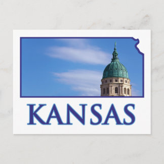Cartão Postal Capitólio estatal do Kansas
