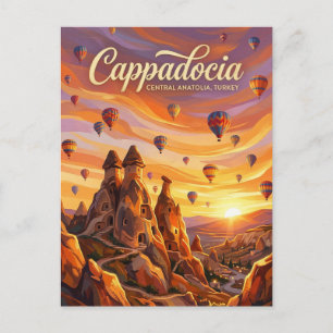 Cartão Postal Cappadocia, Göreme, Anatólia Central