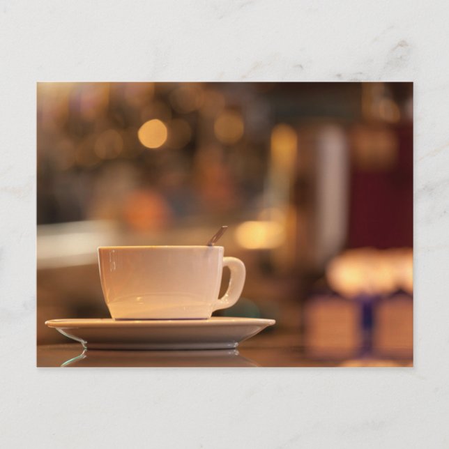Cartão Postal Cappucccino Café, Veneza, Itália (Frente)