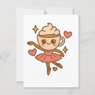 Cartão Postal Cappuccina Ballerina Italian Ausweis