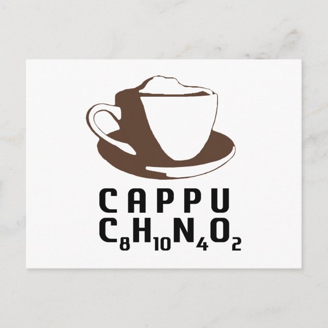 Cartão Postal Cappuccino químico (Frente)