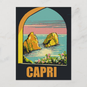 Cartão Postal Capri Através do Arco