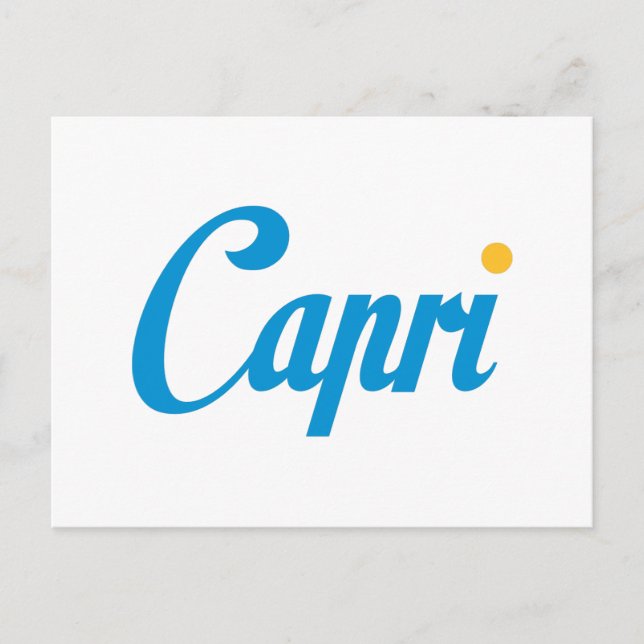 Cartão Postal CAPRI Itália (Frente)