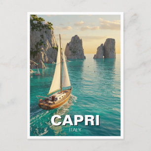 Cartão Postal Capri Itália Viagem