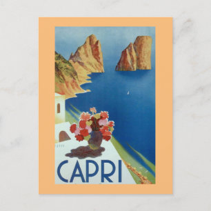 Cartão Postal Capri Italy Vintage Viagem italiano