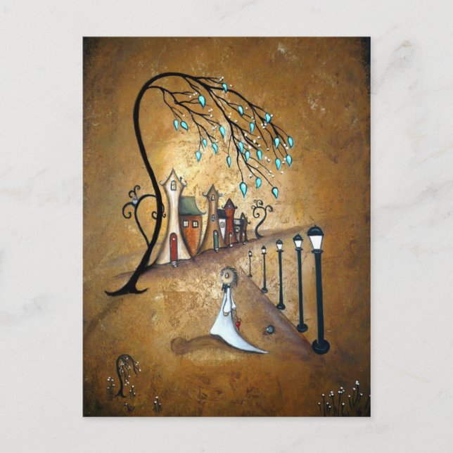 Cartão postal caprichoso da vila do Creeper (Frente)