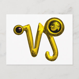 Cartão Postal CAPRICORN ZODIAC BIRTHDAY JEWEL, Black Onyx