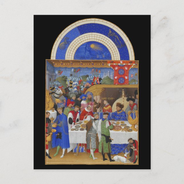 Cartão Postal Capricórnio & Aquário medievais de janeiro do (Frente)