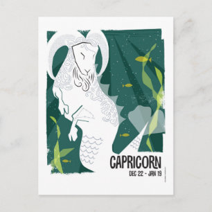 Cartão Postal Capricórnio do Mar Capata Zodiac