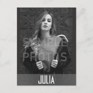 Cartão Postal Captura de cabeça do modelo de placas Modelo Comp