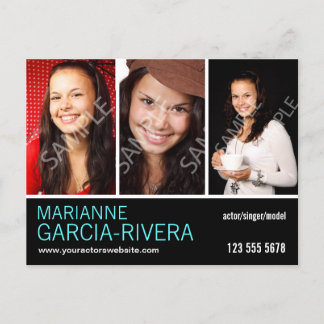 Cartão Postal Captura de Cabeça Tripla do Ator