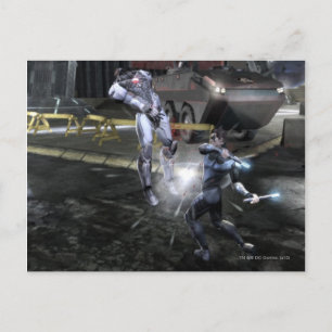 Cartão Postal Captura de tela: Cyborg vs Nightwing 3