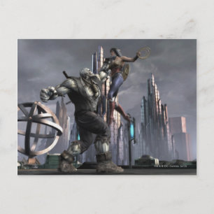 Cartão Postal Captura de tela: Grundy vs Mulher Maravilha