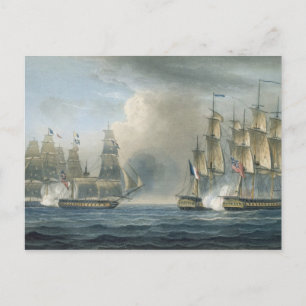 Cartão Postal Captura do Pomone por HMS Arethusa ao largo de Cub