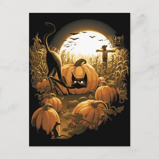 Cartão Postal Capturado num Patch Spooky (Frente)