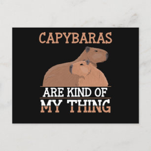 Cartão Postal Capybara Lover Women Men Animal Love