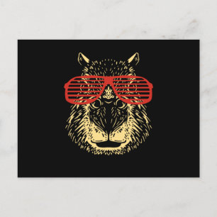 Cartão Postal Capybara Sunglass Capibara