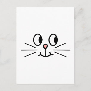Cartão Postal Cara De Gato Bonita.