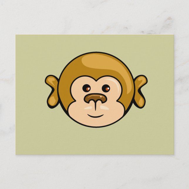 Cartão Postal cara de macaco (Frente)