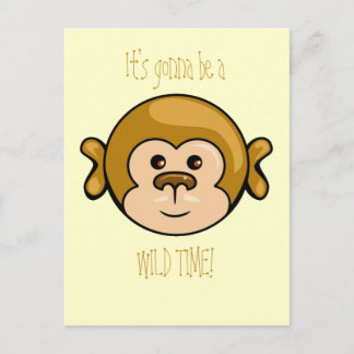 Cartão Postal cara de macaco, vai ser uma HORA SELVAGEM!