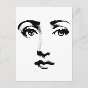 Cartão Postal Cara de mulher