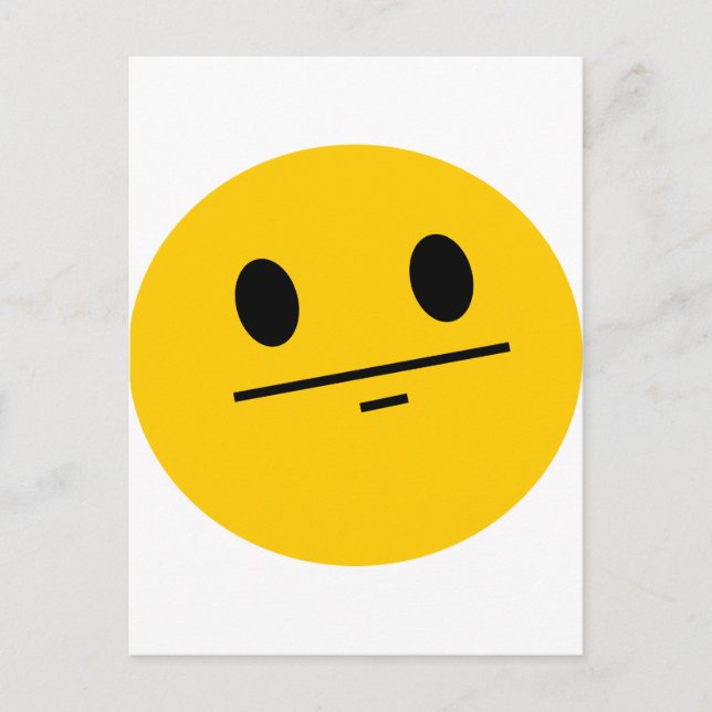 Cartão Postal Cara de Poker (Frente)