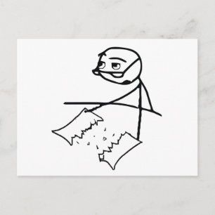 Cartão Postal Cara do Jornal Rasgado