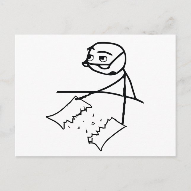 Cartão Postal Cara do Jornal Rasgado (Frente)