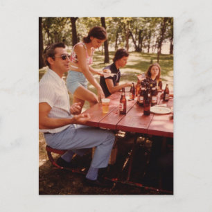 Cartão Postal Cara, Eu Amo Cerveja! - Vintage