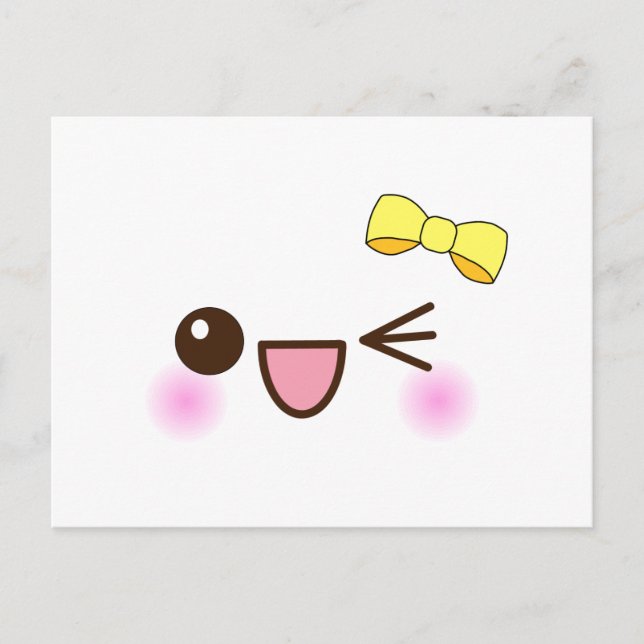 Cartão Postal Cara Kawaii! (Frente)