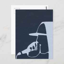 CARTÃO POSTAL CARA NA COBERTURA DE HOODIE NO HOP DE HIP MIC