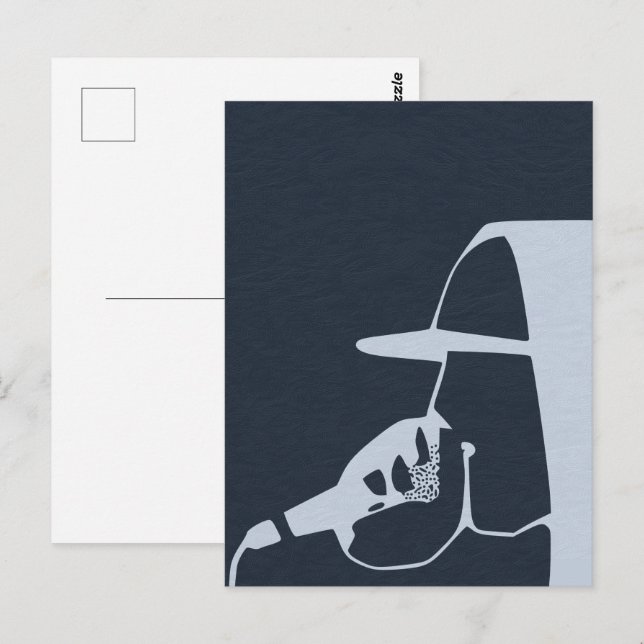 CARTÃO POSTAL CARA NA COBERTURA DE HOODIE NO HOP DE HIP MIC (Frente/Verso)