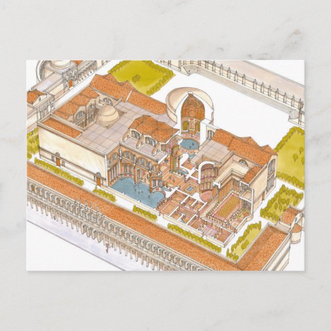 Cartão Postal Caracalla baths Roma (Frente)