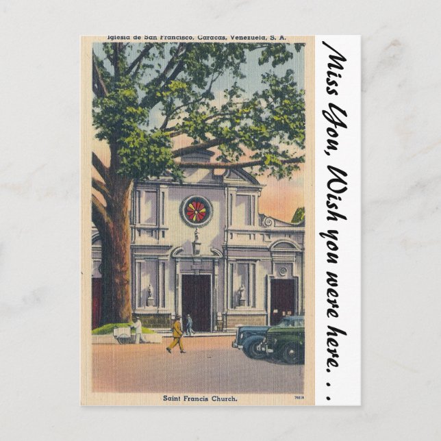 Cartão Postal Caracas, Venezuela (Frente)