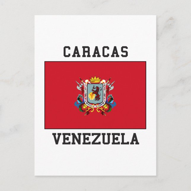 Cartão Postal Caracas Venezuela (Frente)