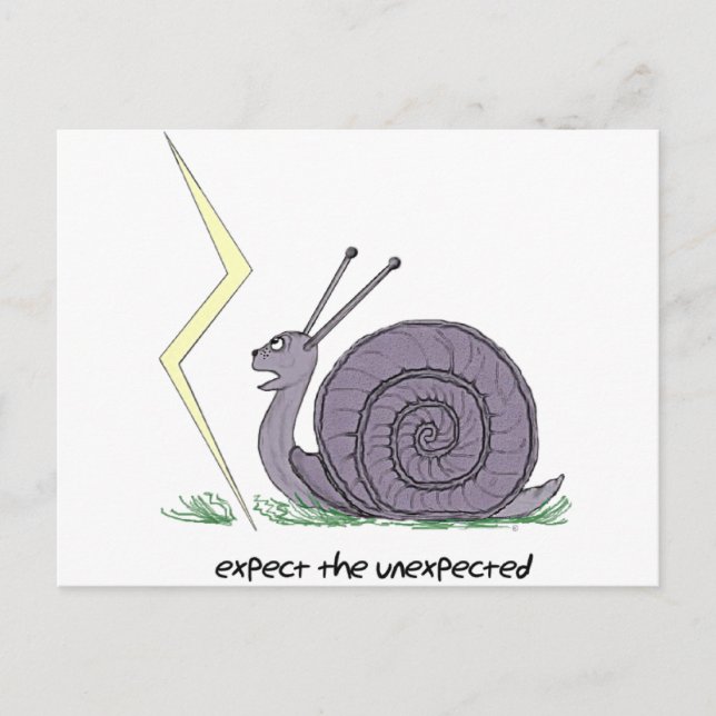 Cartão Postal Caracol Surpreso (Frente)