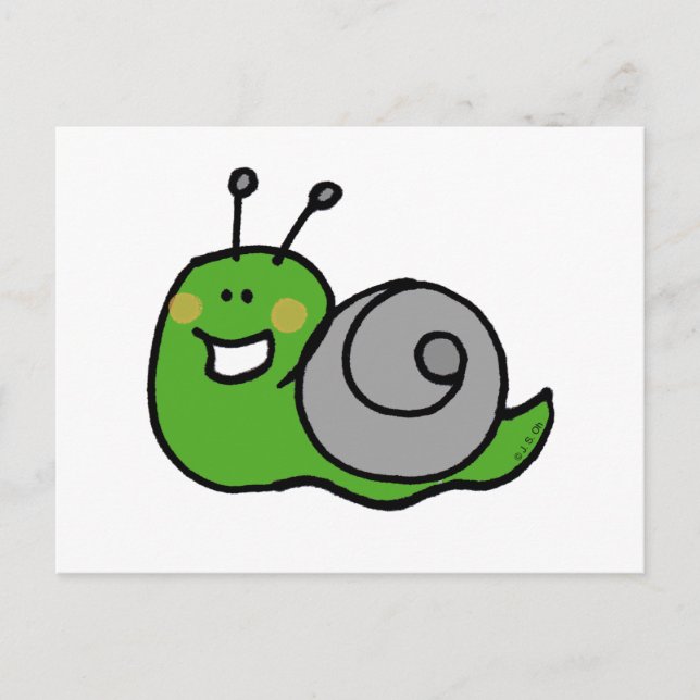 Cartão Postal Caracol verde (Frente)