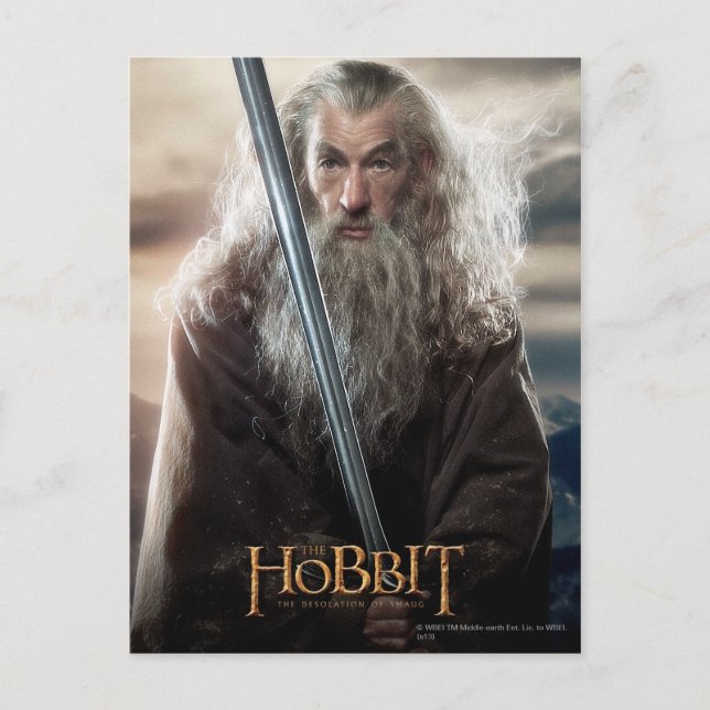 Cartão Postal Caractere Gandalf Poster 2 (Frente)