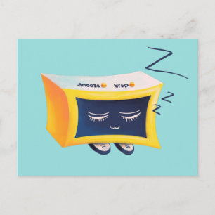 Cartão Postal Caractere Relógio de Alarme de Corte Kawaii