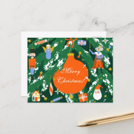 Cartão Postal Caracteres do Noz-Cacker de Natal