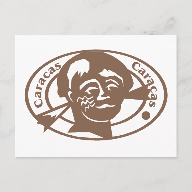 Cartão Postal Caracus Stamp (Frente)