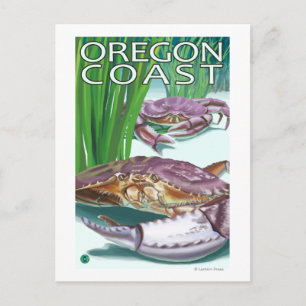 Cartão Postal Caranguejo da Costa do Oregon