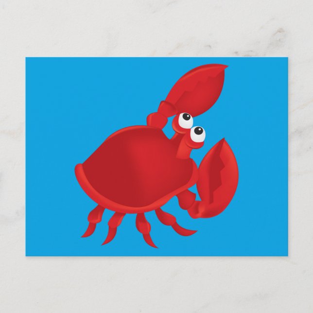 Cartão Postal Caranguejo de animação (Frente)