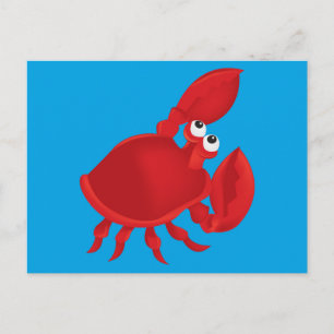 Cartão Postal Caranguejo de animação