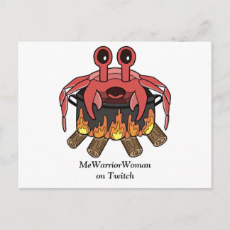 Cartão Postal Caranguejo no Pote, MeWarriorWoman na Twitch