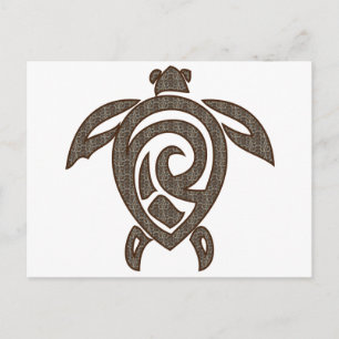 Cartão Postal Carapaça de tartaruga-impressão
