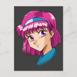 Cartão Postal Caras de Anime Manga