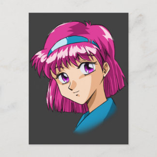 Cartão Postal Caras de Anime Manga