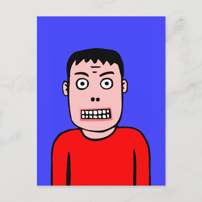 Cartão Postal Caráter Engraçado (Frente)